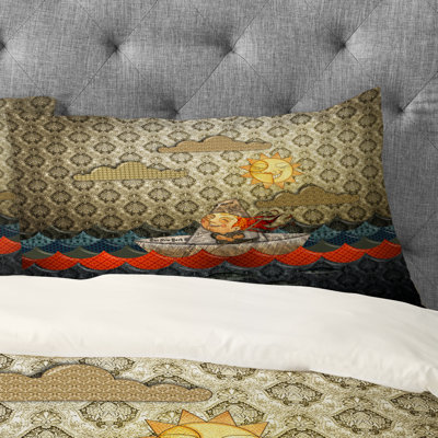 Jose Luis Guerrero Paper Boat Pillowcase