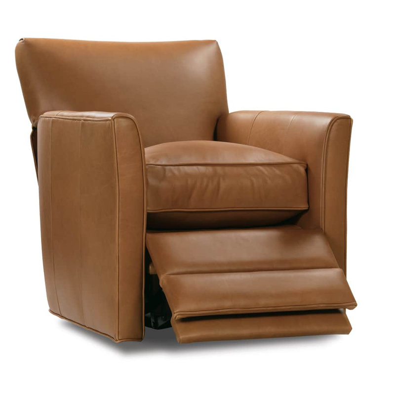 Times Square Leather Swivel Recliner