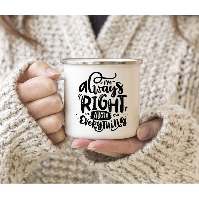 Tasse de camping «Funny Mom», Droite