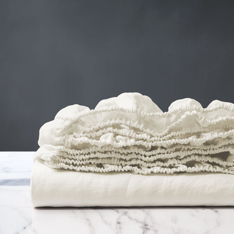 Shiloh 100% Linen Fitted Sheet, Queen Fitted Sheet