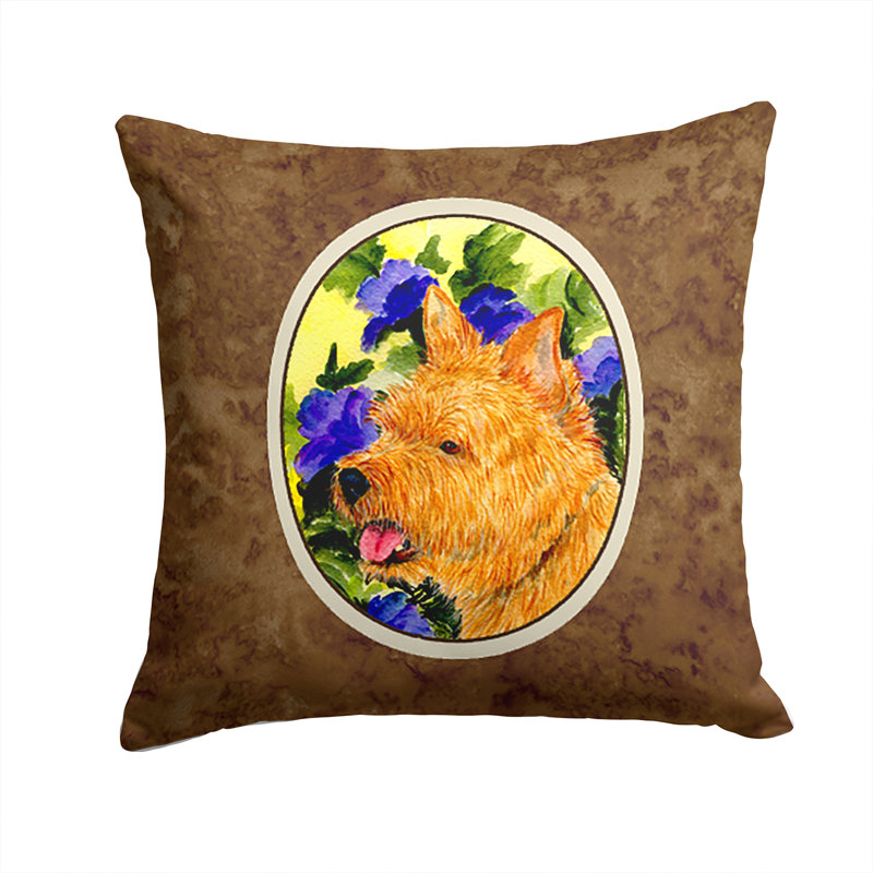 Coussin décoratif intérieur/extérieur norwich terrier