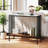 36" Console Table With Sintered Stone Tabletop & Open Shelf For Living Room