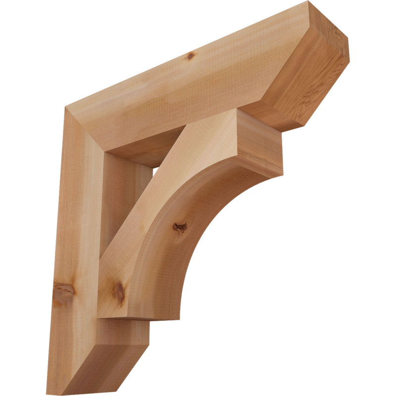 Support en bois Westlake, Cèdre rouge, H 26 po x l 5,5 po x P 26 po