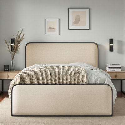 Lit plateforme tapissier