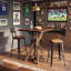 80.01 cm Solid Wood Home Bar Cabinet