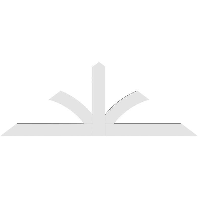 Support pour pignon en PVC de qualité architecturale Richland, H 36 po x l 96 po (pas: 9/12), P 4 po x F 6 po