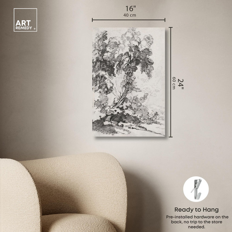 Vertical Wrapped Canvas Landscape Art in Fade-Resistant Inks