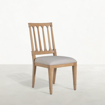Mathis Wood Sculpted Back Dining Side ChaiRr