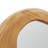 Asymmetrical Pine Wood Frame Wall Mirror