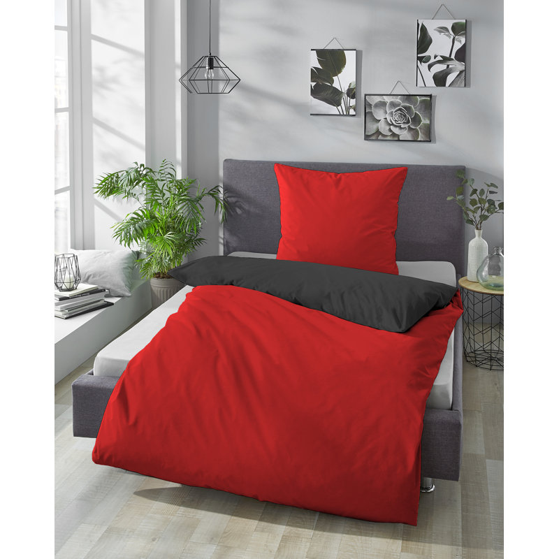 Mikrofaser-Bettwäsche, Ruby, Single - 1 Pillowcase (80 x 80 cm)