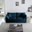 Canapé-lit simple en tissu de chenille avec causeuse et causeuse pour salon, appartement et bureau-854463690-846470486