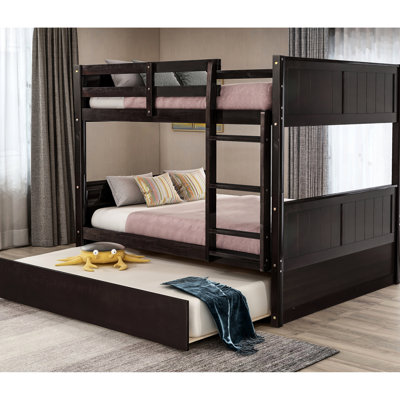 Full Over Bunk Bed With Twin Trundle - & Stylish For Home Trundle, Color Adds Warmth To Room