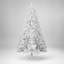 Sapin de Noël artificiel blanc de 1,80 m avec branches en fil de fer à mémoire de forme et structure articulée pour une installation facile pendant les fêtes-1562825004