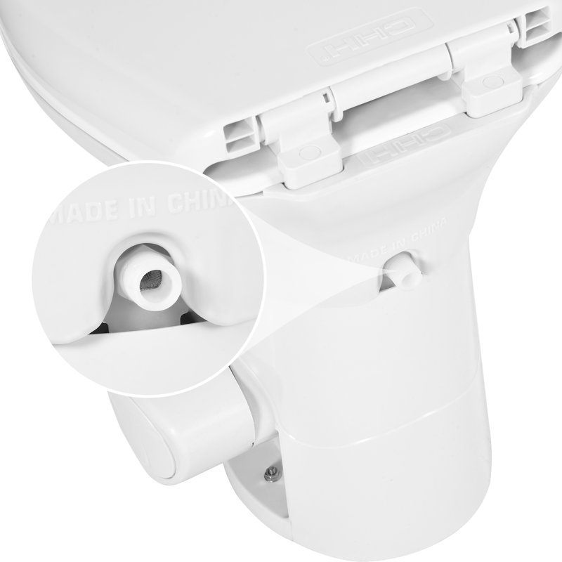 Toilette allongée une pièce (siège inclus)