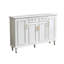 Banc de rangement blanc en bois manufacturé