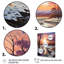 Sky Symphony In Winter II - paysage et nature, art mural sur toile-1506636412-1506636413