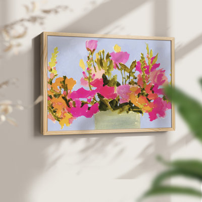 Fleurs saturées de printemps I - reproduction encadrée - réarmable