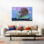 Bear Cake Delivery Abstract Contemporary Bear Forest Landscape Wall Art Print-151611621