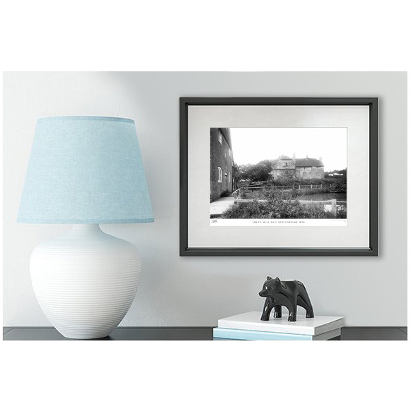 Sheet, Mill And Old Cottage 1898 by Francis Frith - Single Picture Frame Print, 40cm H x 50cm W x 2.3cm D