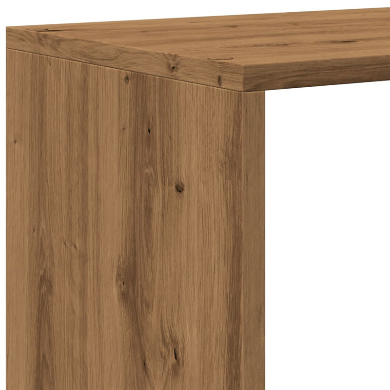 Saphronia Bookcase, Artisan Oak, (3 Shelves) 99cm H x 99cm W x 29cm D