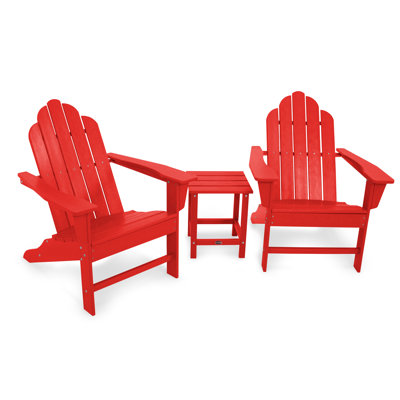 POLYWOOD Long Island Adirondack 3-Piece Set