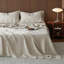 Ensemble de draps 100% lin lavé - Draps en lin naturel français-115609624-115609625