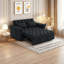 Canapé-lit convertible avec causeuse, canapé-lit ajustable en flanelle avec éponge haute résilience, causeuse moderne multifonctionnelle pour le salon, un appartement-714984517