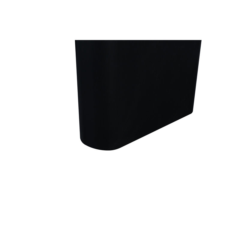Table basse ovale avec plateau effilé de 51 po, noir antique, installation rapide et simple, pour la table de salon en construction, technique d'installation, surface