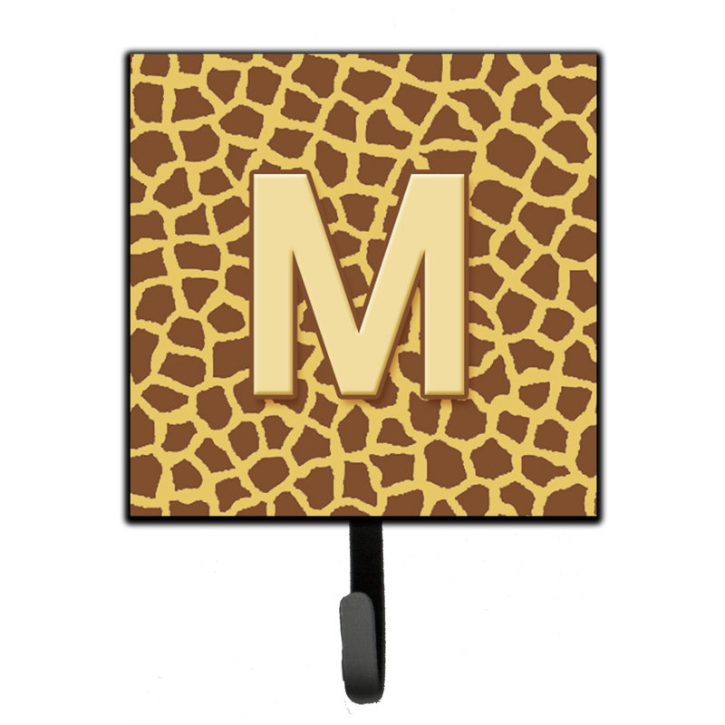 Porte-laisse giraffe monogramme et crochet mural, M