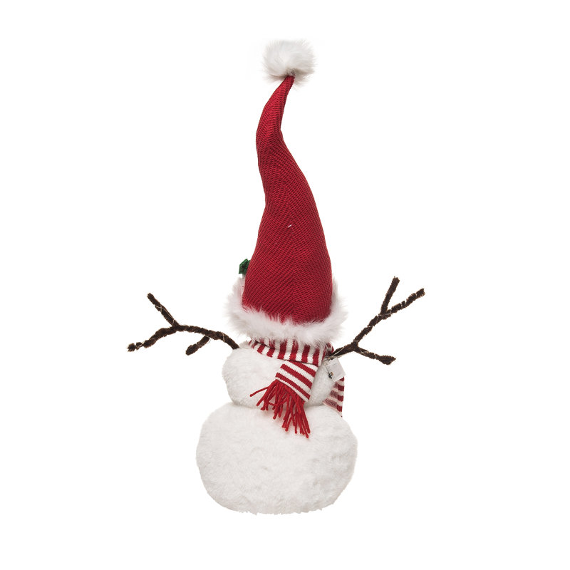  Polyester 24 in. Multicolor Christmas Plush Light Up Snowman Decor