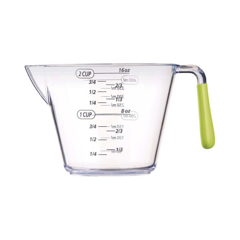 Colourworks 3 Piece Green Acrylic Measuring Jug Set