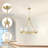 8 - Light 25.95" Dimmable Farmhouse Candle Style Wagon Wheel Chandelier With Glass Shape For Dining Room-787419257