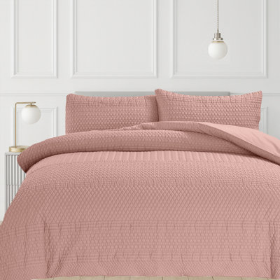 3D Embossed Allover Pattern Paloma Duvet Set