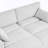 Oversized Upholstered Offwhite Chenille Sleeper Sofa Bed Lounge sofa with Armrests & Throw Pillows-2021870855