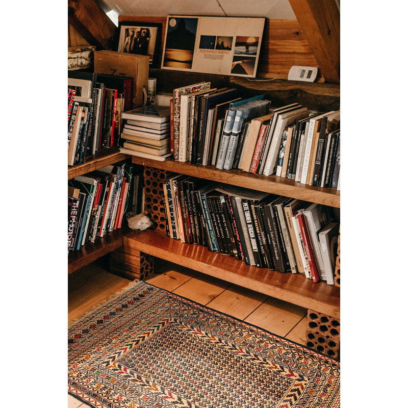 Tapisserie Morphew beige Kilim 4 pi 3 po x 6 pi 4 po