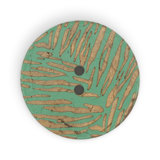 Dritz Sustainable Coconut Round Button, 30mm, Dark Green, 3 Buttons