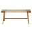 Cole And Grey Wood Handmade Traditional Bench With Rope Wrapped Seat