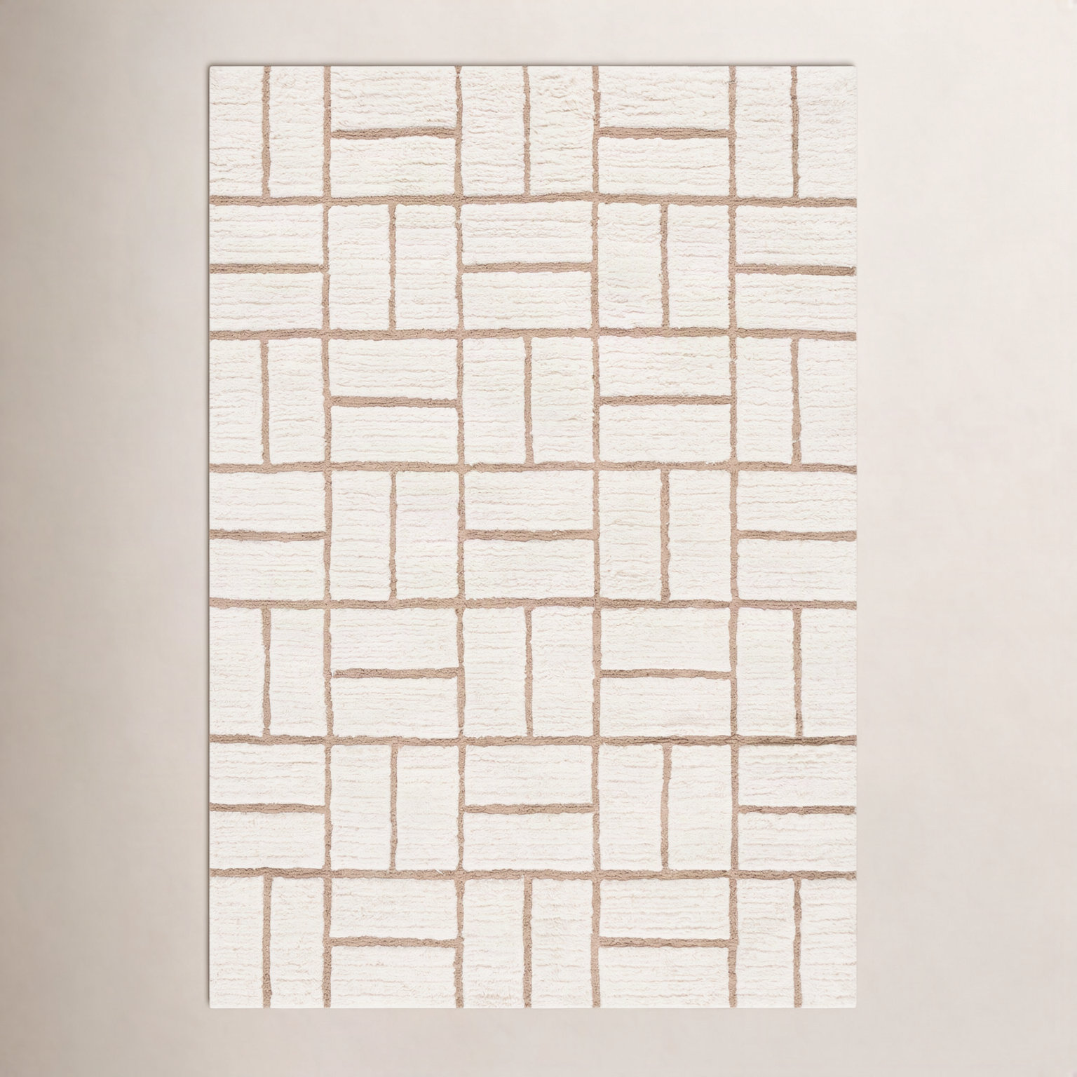 Volla Hand-Woven Striped Wool Rug, Rectangle 3' x 5'