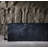 67" Freestanding Rectangular Engineered Stone Tub – Dark Gray Marble-textured Soaking Bath With Sloped Backrest