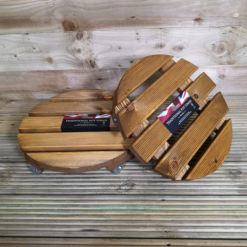 Caziyah Wood Caddy Plant Stand