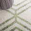 Tapis géométrique ivoire / sauge Arrietty-1860013881