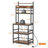 Large Record Player Stand With Storage Shelf, 5-Tier Record Player Table Holds Up 500+ Albums, Turntable Stand With Charging Station & CD/DVD Rack, Record Storage For Living Room, Bedroom