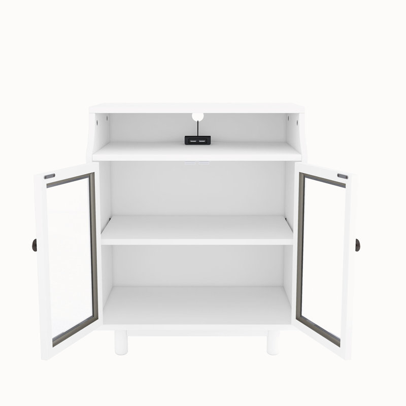 Armoire d'appoint 2 portes Appin, Blanc