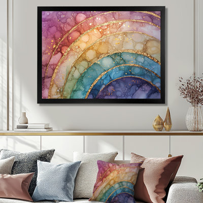 Radiant Cascade Of Rainbow I - reproduction d'art mural arc-en-ciel