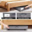 Under Bed Storage with Wheels and Clear Window Underbed Storage Bins Containers 3 Handles and Label Clothes Storage
