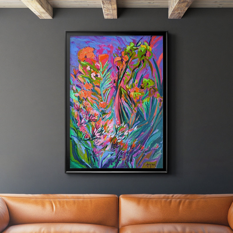 Unfettered Desires II - Picture Frame Print, Black, 36.5" H x 26.5" W x 1" D