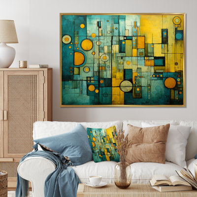 Smooth Inner Fire Retro Geometric Collage - Print