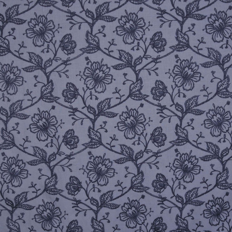 Allure Boutique Floral Foliage Fabric, Denim