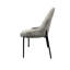 Chaise d'appoint de salle à manger 2 en tissu gris rembourrée de tissu Boucle