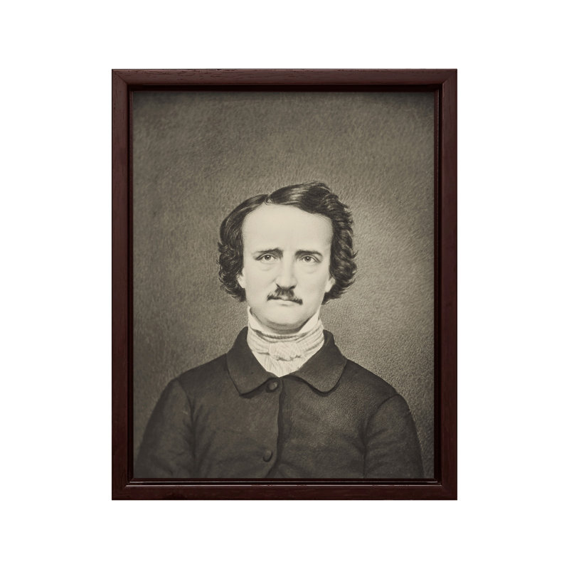 Edgar Allan Poe Portrait No2, Unframed, Canvas, 12"H x 16"W